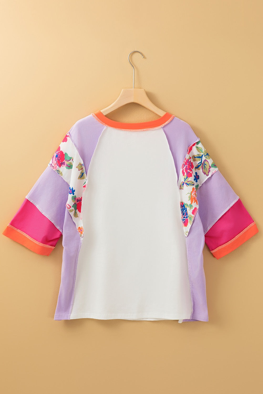 Purple Floral Patchwork Top RTS