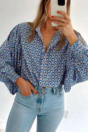 Blue Peacock Blouse January.