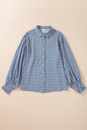 Blue Peacock Blouse January.