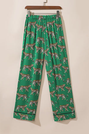 Green Cheetah Pajamas January.