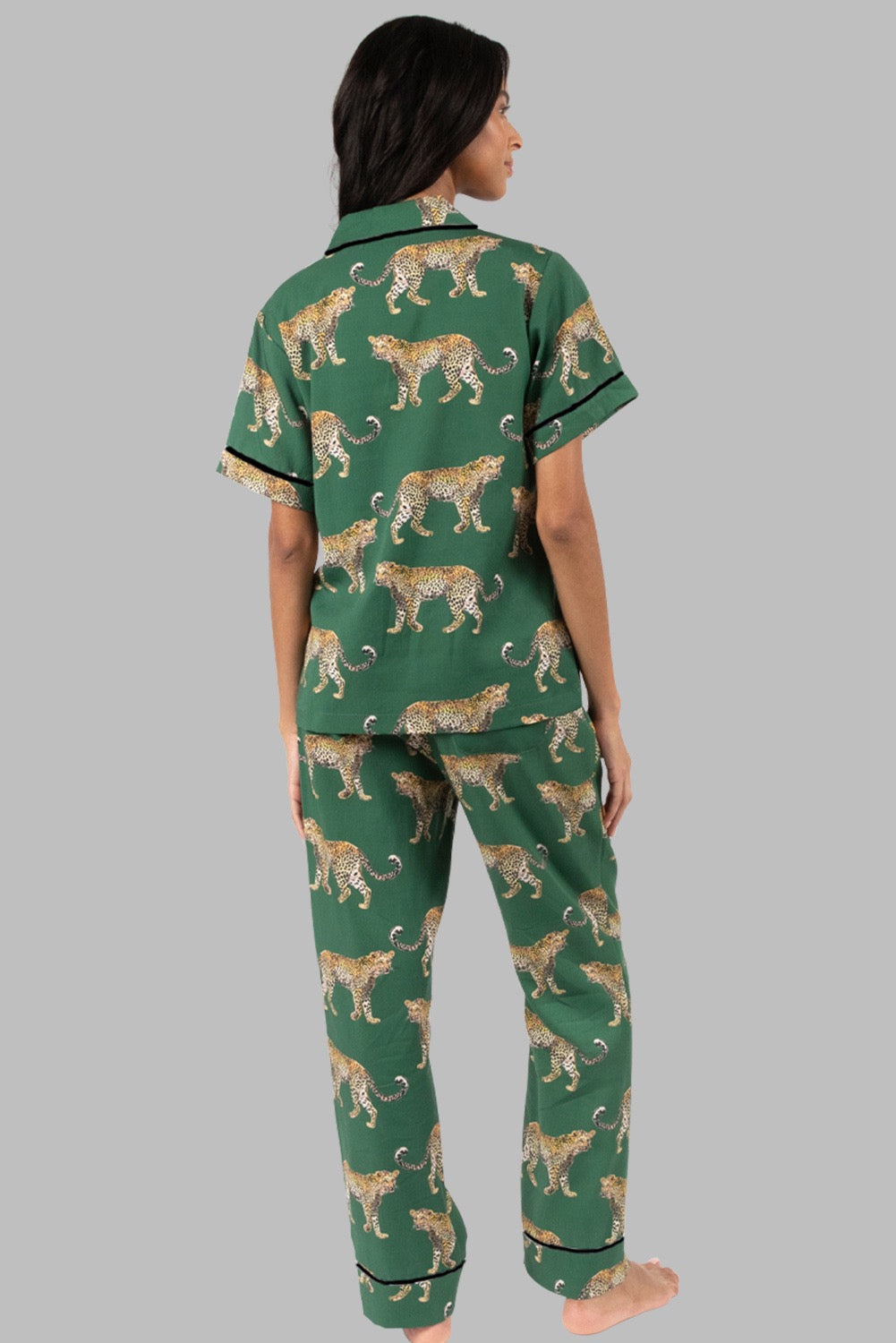 Green Cheetah Pajamas January.