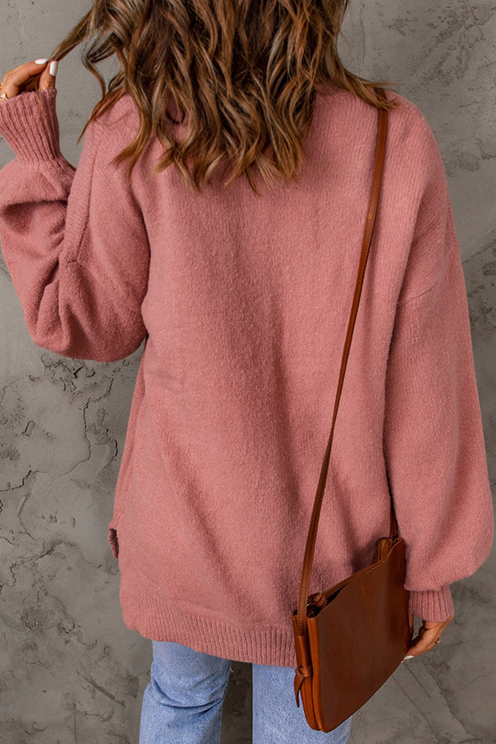 Pink Pocket Sweater January.