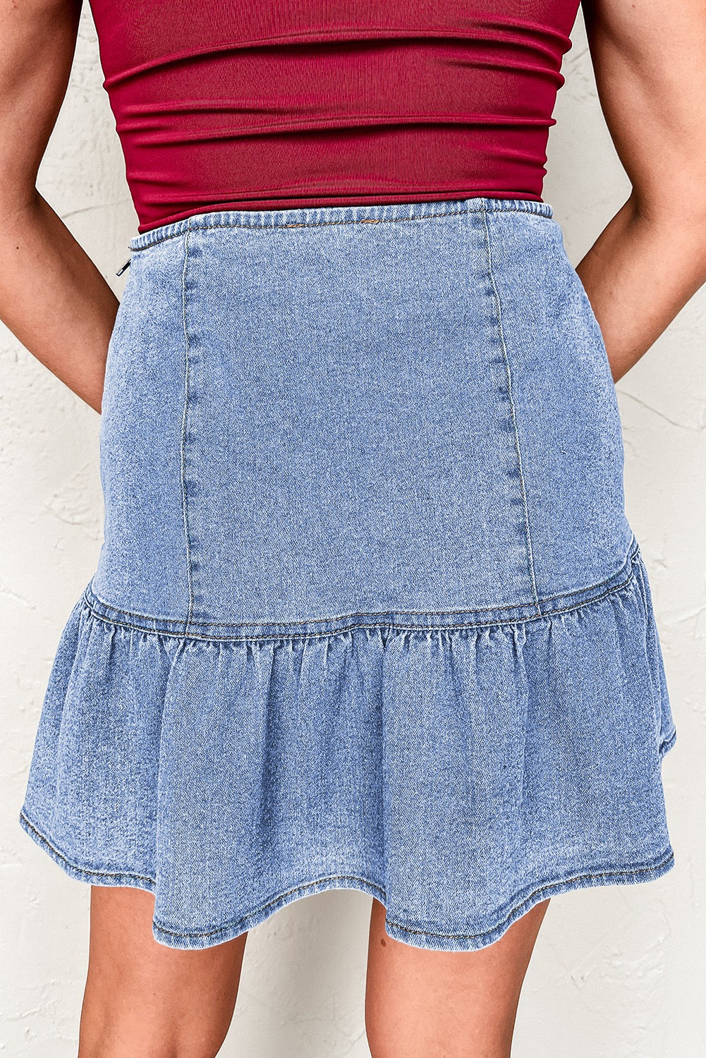 Denim Overlay Skirt February.