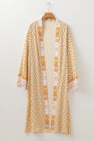 Yellow Boho Kimono January.