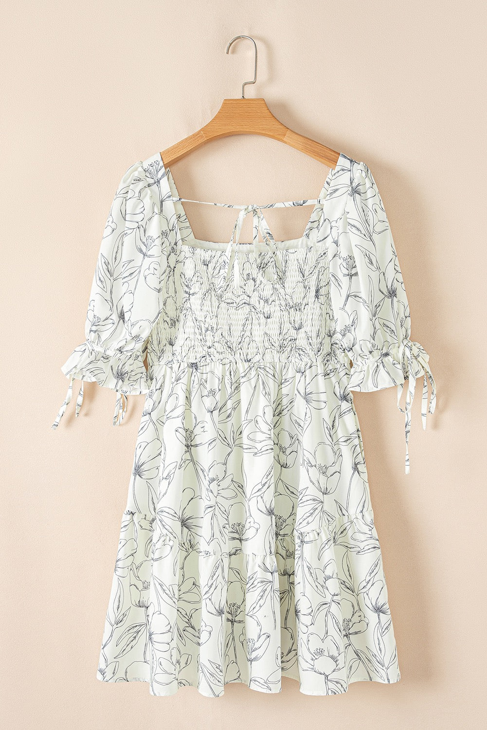 Offwhite Floral Babydoll Dress RTS