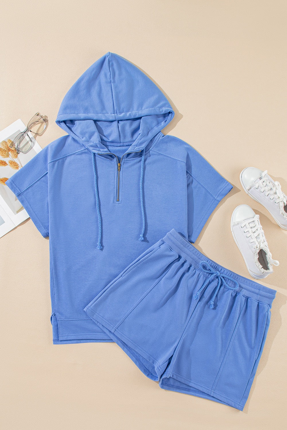 Blue Hooded Set February.