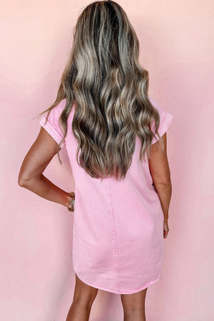 Pink Denim Dress RTS