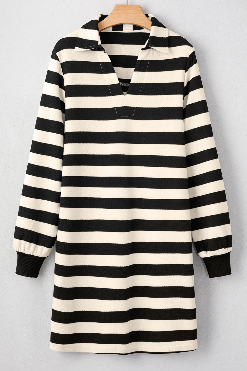 Black Striped Dress January.