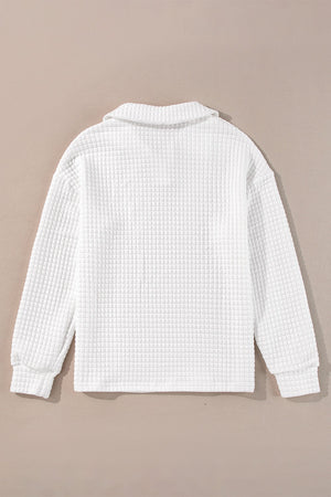 White Quilted Pullover January.