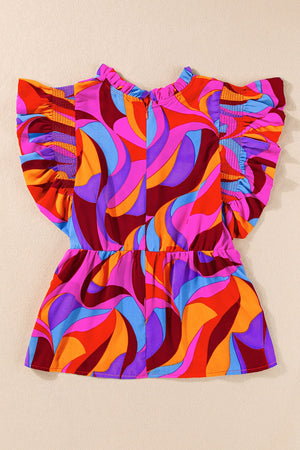 Abstract Flutter Blouse February.