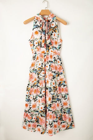 Black Floral Halter Maxi February.