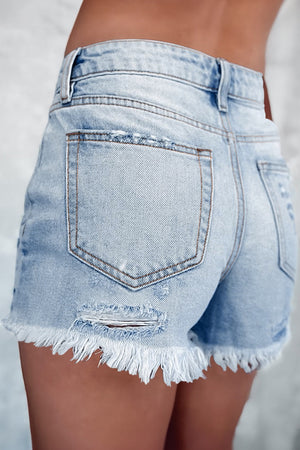 Distressed Denim Shorts January.