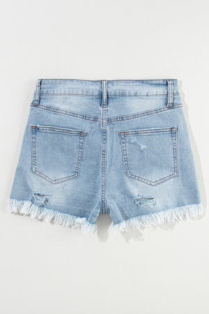 Distressed Denim Shorts January.