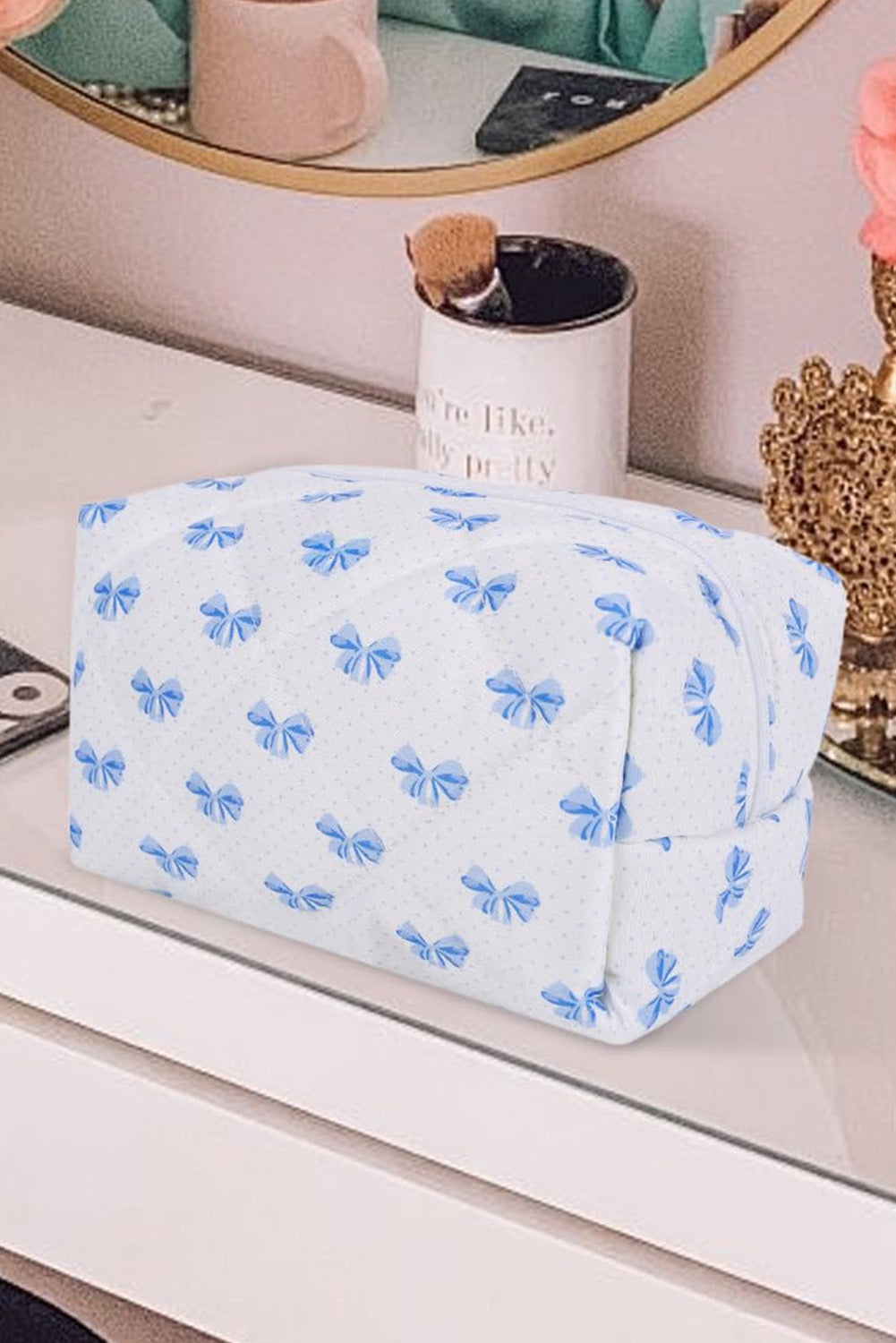 Blue Bow Pouch LT