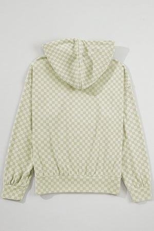 Green Checkered Hoodie LT