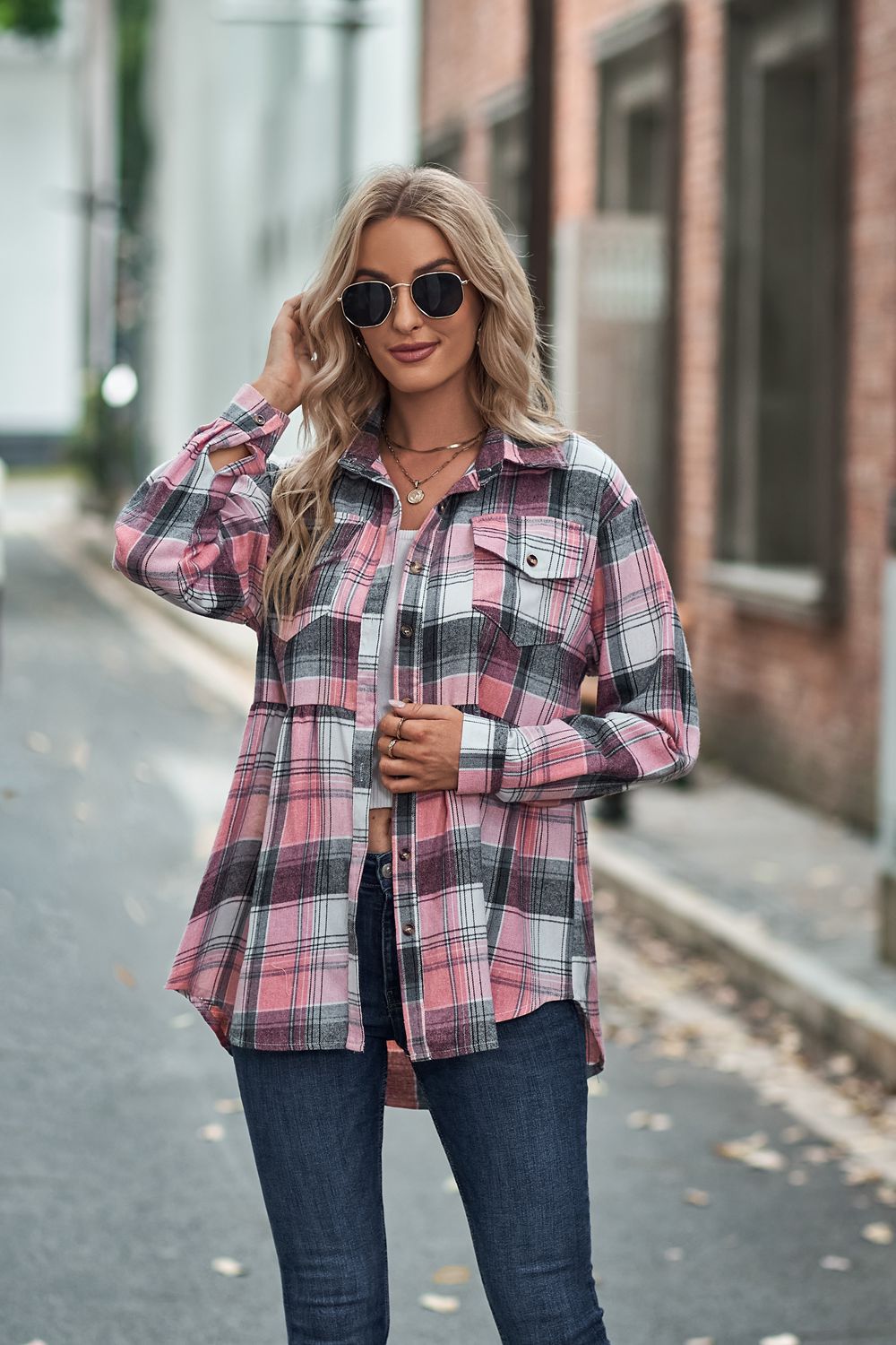 RTS: Babydoll Fit Lightweight Flannel