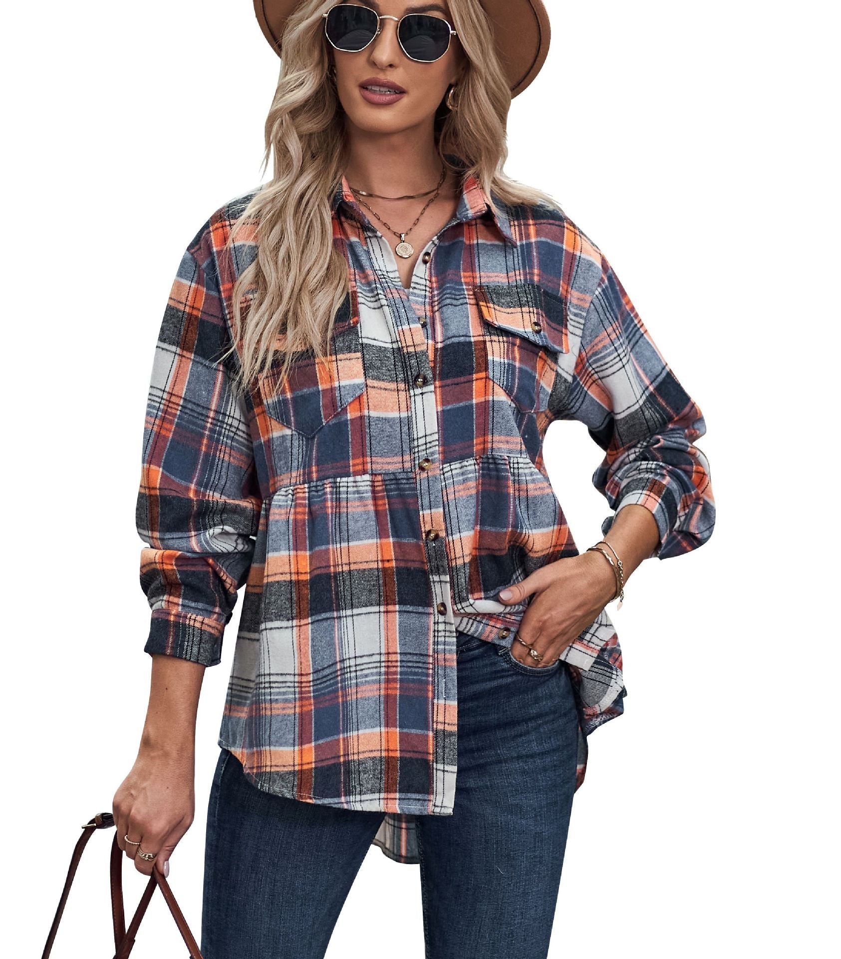 RTS: Babydoll Fit Lightweight Flannel