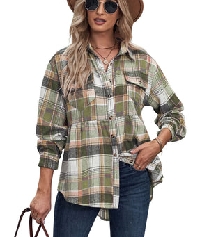 RTS: Babydoll Fit Lightweight Flannel