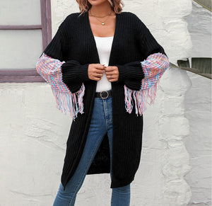 RTS: Rayna Rainbow fringe cardigan-