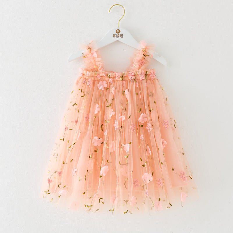 RTS: Butterfly & Flower Tulle Twirl Dress