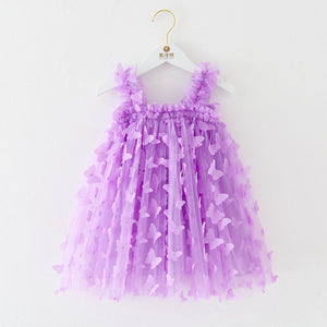 RTS: Butterfly & Flower Tulle Twirl Dress