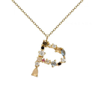 *Preorder: Gemstone Initial Necklace*