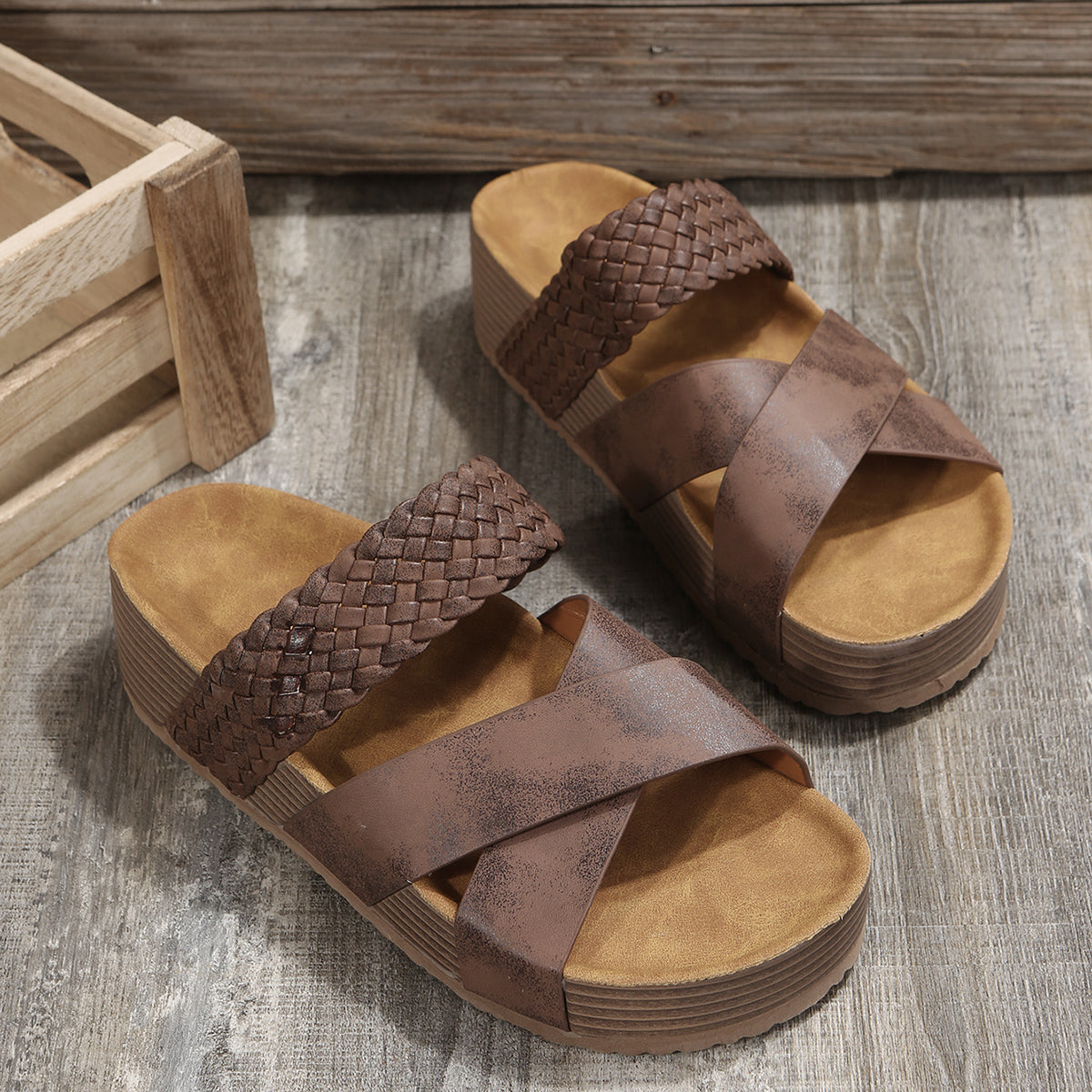 RTS: The Cross Over Slip on Sandal-