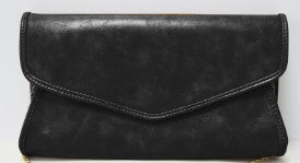 RTS: CLUTCH/CROSSBODY VEGAN LEATHER PURSE-