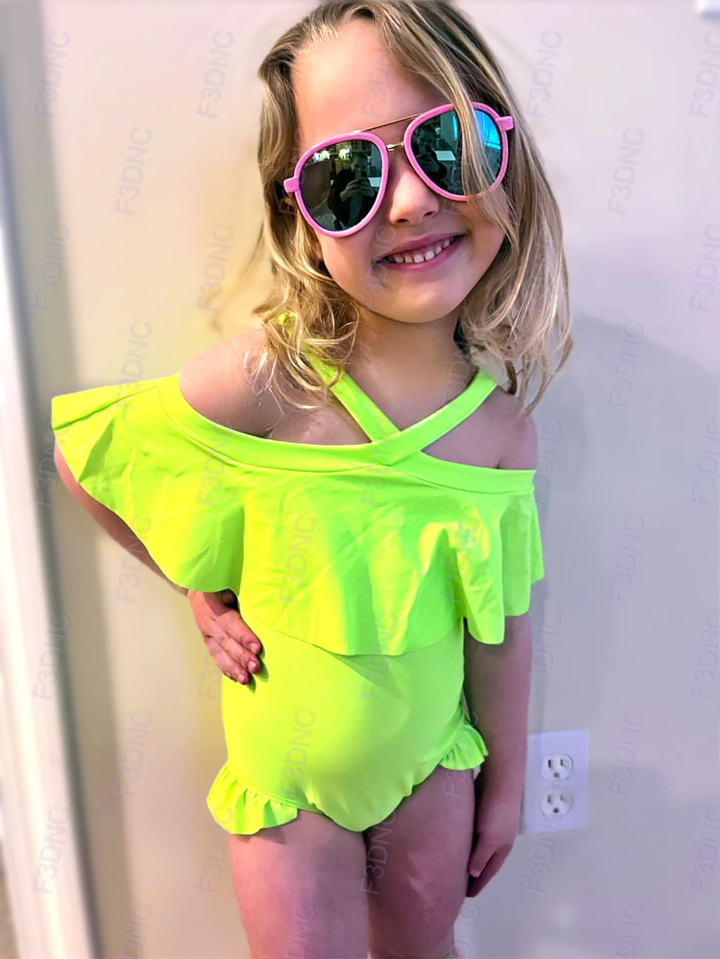 RTS: Girls Neon Swim-