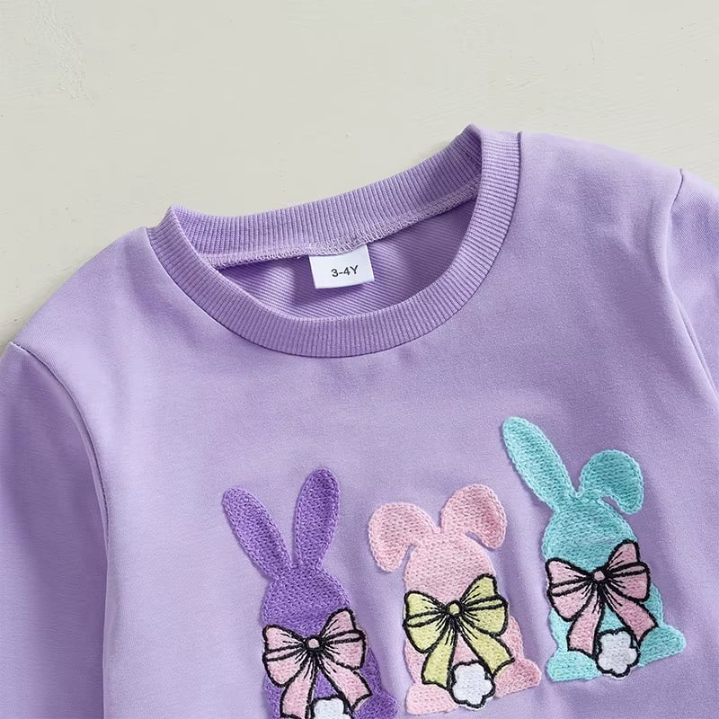 PREORDER: The Fun Bunny and Tulle Crew and Skirt Set 2.24.25 osym