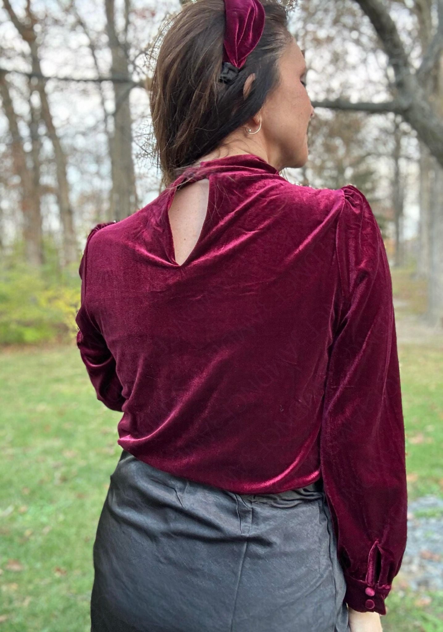 RTS: The Sammie Velvet Shirt-